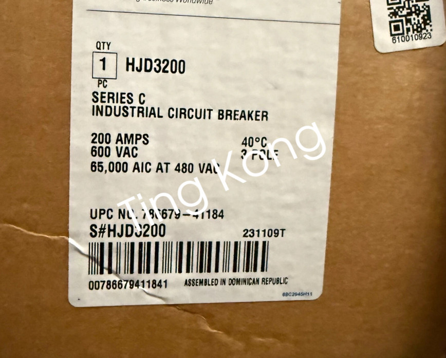 1PC New HJD3200 HJD3200 Circuit Breaker via FedEx or DHL