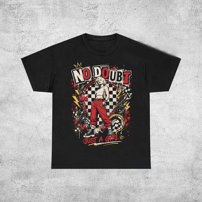 Vintage No Doubt Band Shirt, Gwen Stefani Retro 90s Rock Tee, No Doubt Music Fan