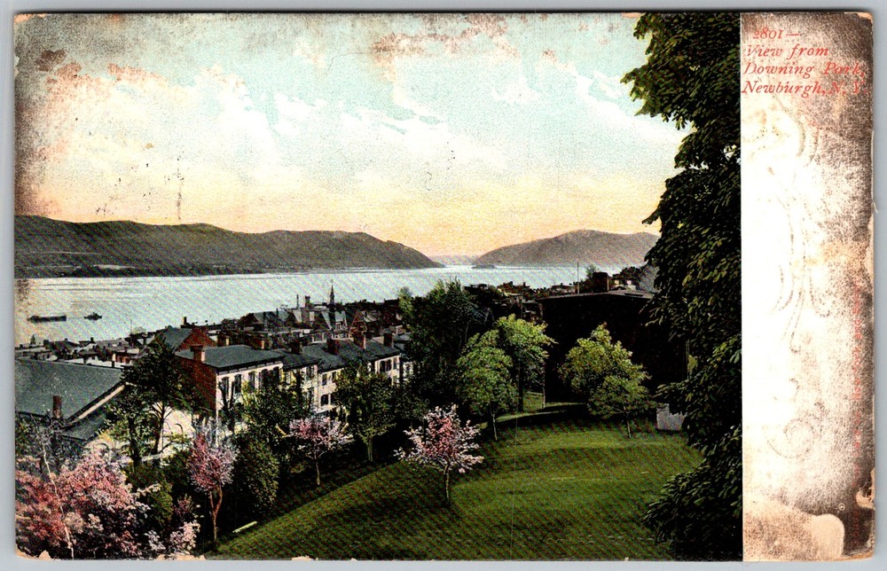 Antique Postcard Hudson River View Garrison, NY 1900s