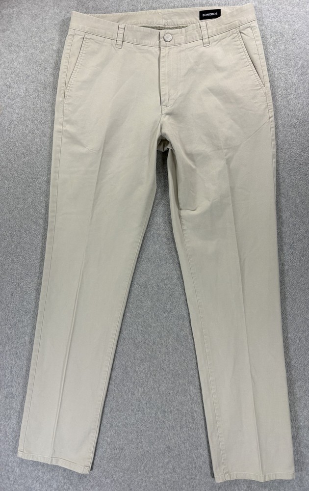 Bonobos Weekday Warrior Cotton Slim Fit Chino Pants (Men's 34x34) Tan