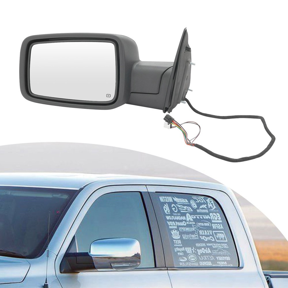 Left Side Manual Folding Heated Rearview Mirror for 2013-2019 Ram 1500  
