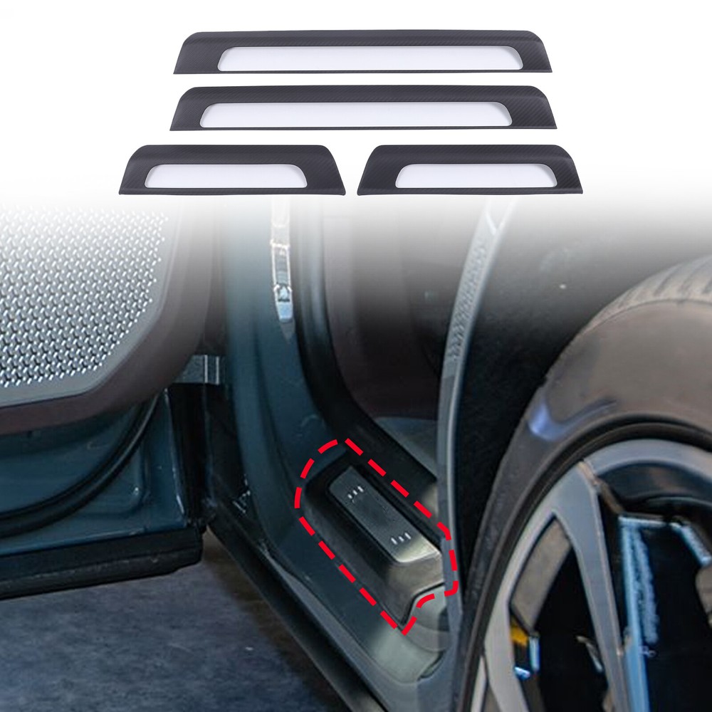 Matte Real Carbon Fiber Exterior Threshold Door Sill For Lamborghini URUS 18-23