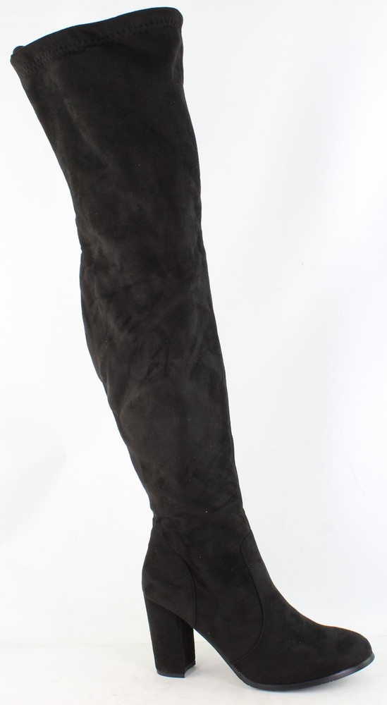 DREAM PAIRS Womens Black Stylish Size 8.5 Fashion Boots 1253496