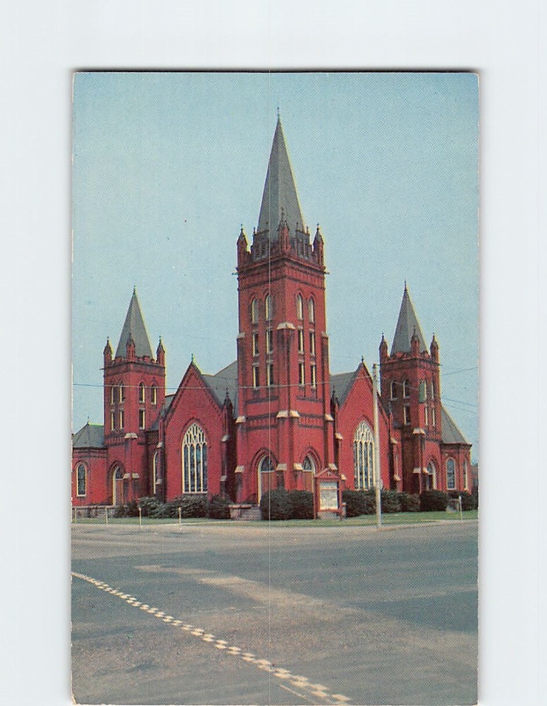 Postcard Hay Street Methodist Church Fayetteville North Carolina USA