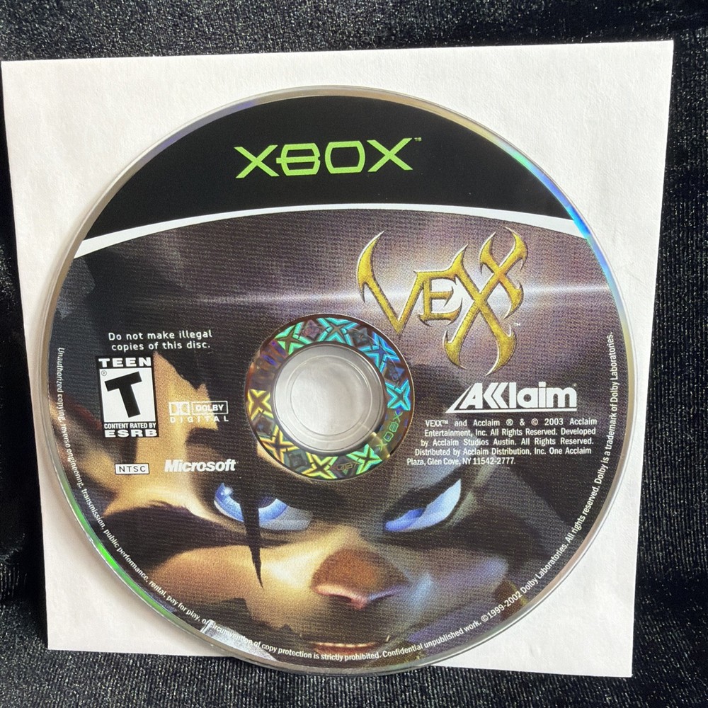 Vexx (Microsoft Xbox, 2003) Disc Only