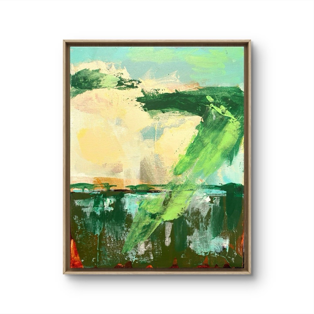 Sky Earth Unframed Landscape Abstract Impression 11x14 Canvas Original Wal Art