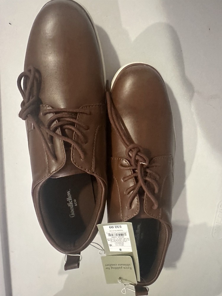 Goodfellow & Co Men's Brown Lace-Up Comfort Sneakers Round Toe US 8