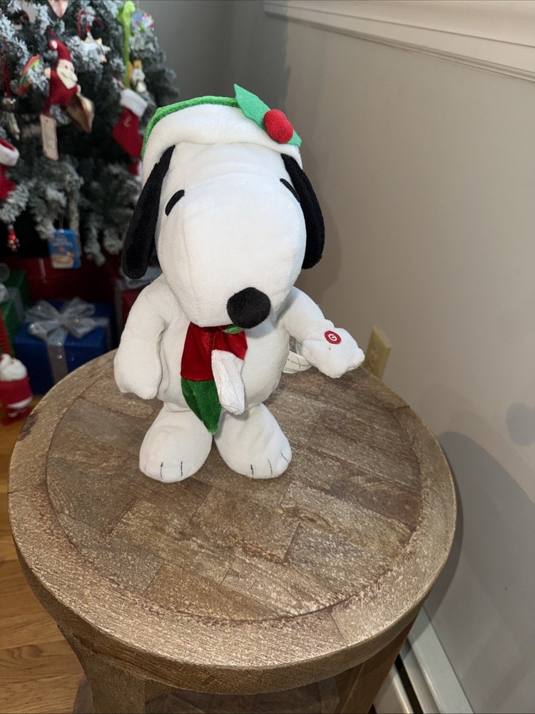 Gemmy 2013 Side Stepper Snoopy Christmas Linus & Lucy Animated Plush Peanuts