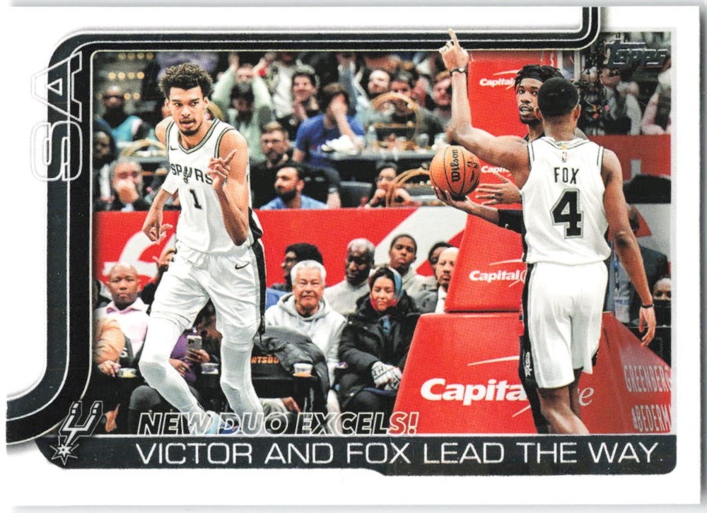 2025-26 Topps #300 New Duo Excels!: Victor and Fox Lead The Way