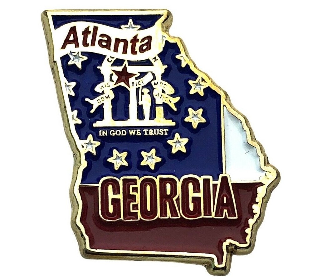Georgia State Of Capital Atlanta Hat lapel Pin AVA F1D30B