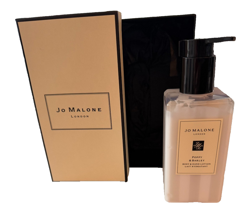 Jo Malone Poppy Barley Body Hand Lotion 8.5 oz Pump 90% Full Made in England