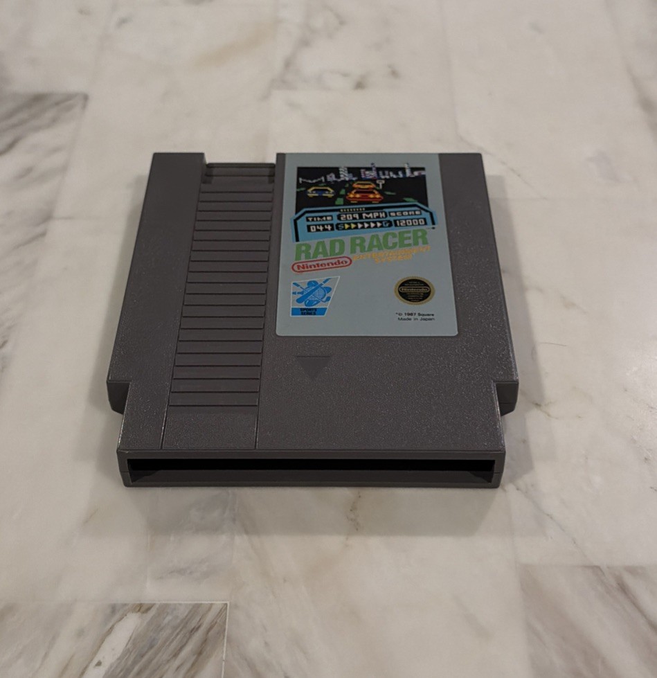 Rad Racer NES 1987 Authentic Tested Cartridge Nintendo Retro Racing Game