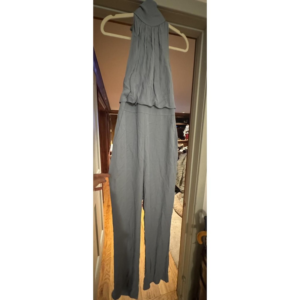 NWT Reiss Jumpsuit Womens US 10 Teal Halter