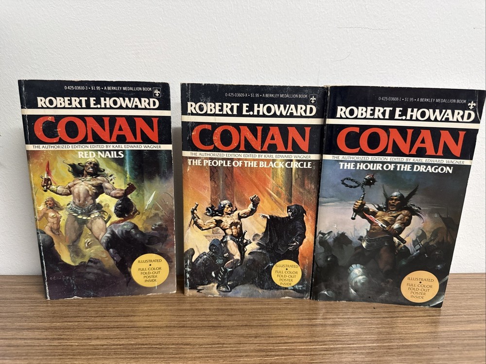 Robert E Howard Conan The Hour of the Dragon, Red Nails, The People Of The Black