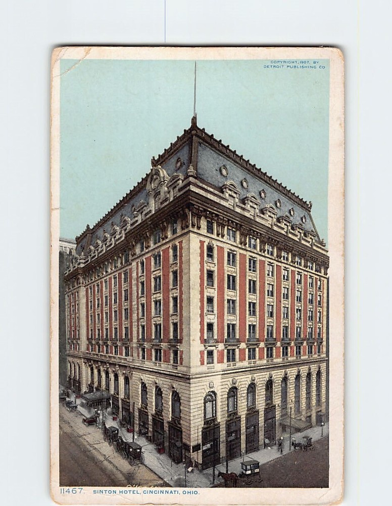 Postcard Sinton Hotel Cincinnati Ohio USA