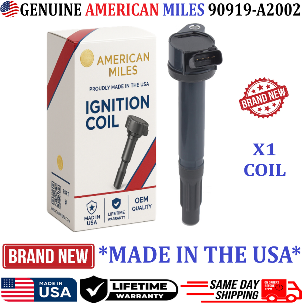 OEM GENUINE x1 Ignition Coil For 2005-2024 Toyota & Lexus I4 V6 V8, 90919-A2002