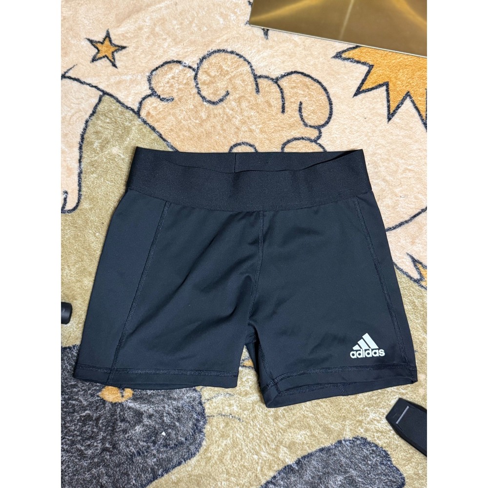 Adidas Womens Aeroready Black Compression Athletic Shorts 4 Inch Inseam Small