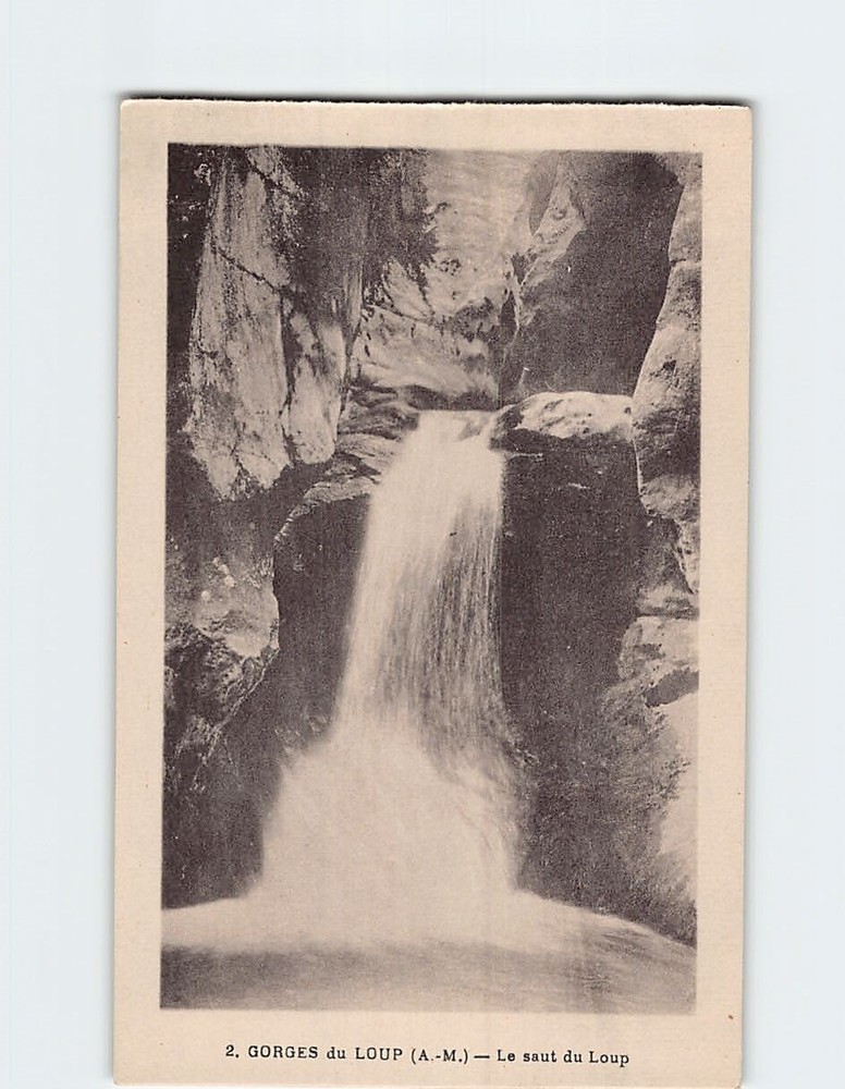 Postcard Le saut du Loup Gorges du Loup France