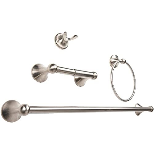 4-Piece Bathroom Hardware Accessory Set With 24