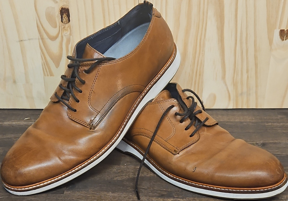 Cole Haan Grand.ØS Brown Leather Lace-Up Oxford Men's Casual Shoes Size 13 M