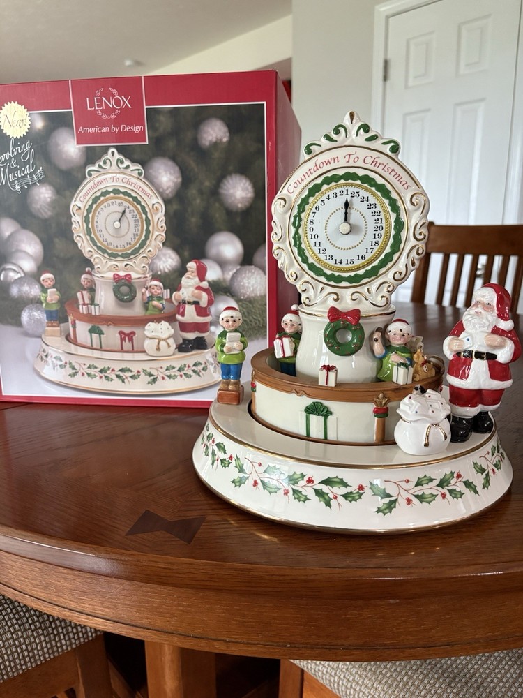 Lenox Countdown to Christmas Centerpiece Table Decoration With Box