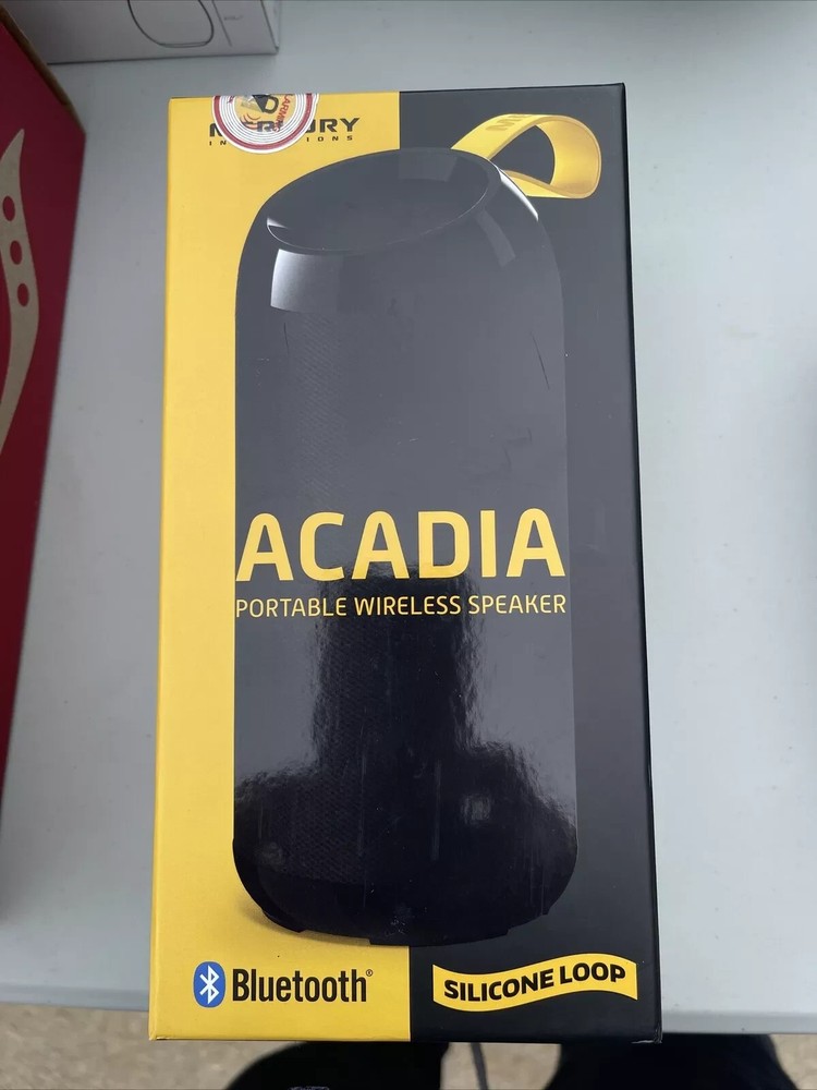 Acadia Portable Wireless Speaker Black Open Box Unused with Original Box-image