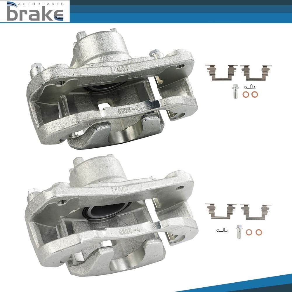 2Pcs Front Brake Calipers with Brackets Fit 2002-2012 Mitsubishi Galant