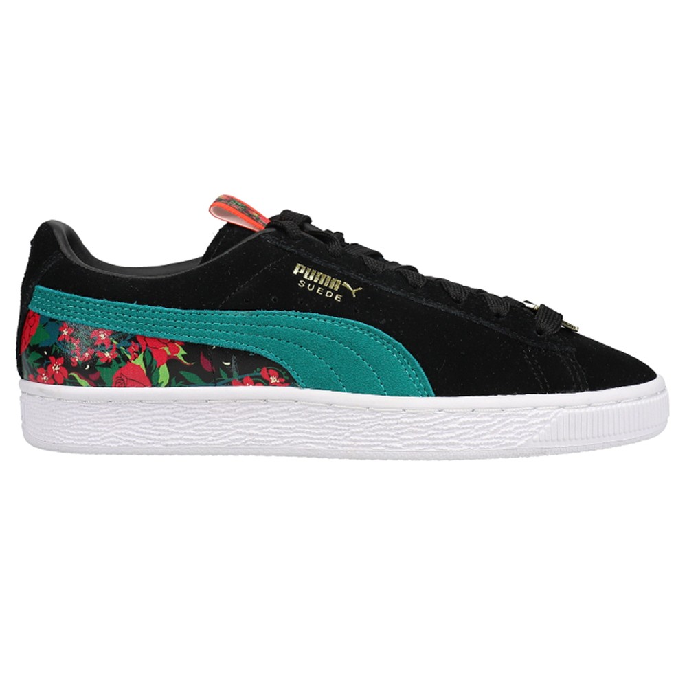 PUMA  X Dc Poison Ivy Floral Lace Up  Womens Black, Green Sneakers Casual Shoes