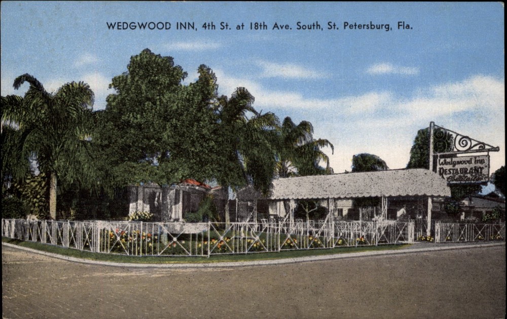 Wedgwood Inn St Petersburg Florida vintage postcard a680