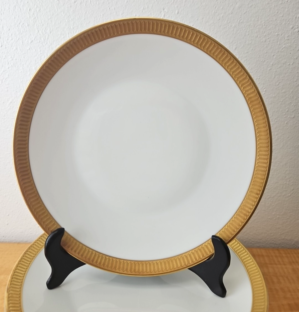 Rare Rosenthal 3380 Germany Gold Trim Dinner Plate 9 3/4 Inch Vintage Collectible