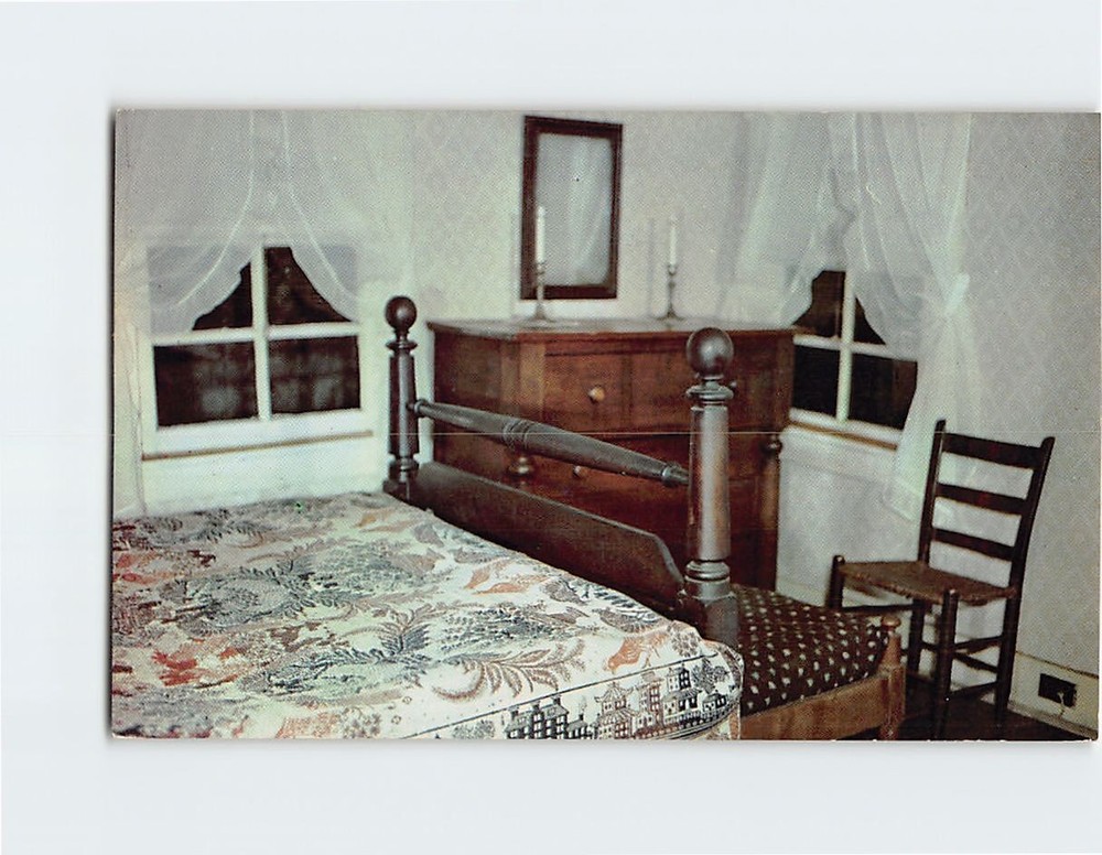Postcard Tom Sawyer's  Room In Mark Twain Home Hannibal Missouri