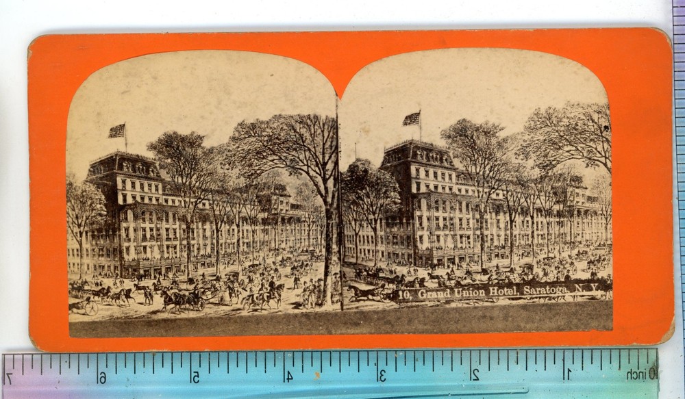 Grand Union Hotel Saratoga NY New York Stereoview