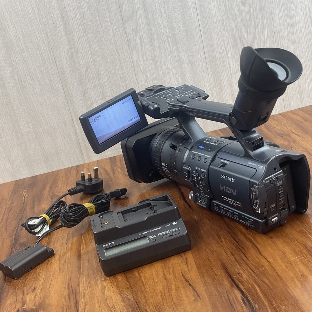 Sony HDR-FX1E MiniDV HDV 1080i Digital Video Camcorder&Charger-Partially Working
