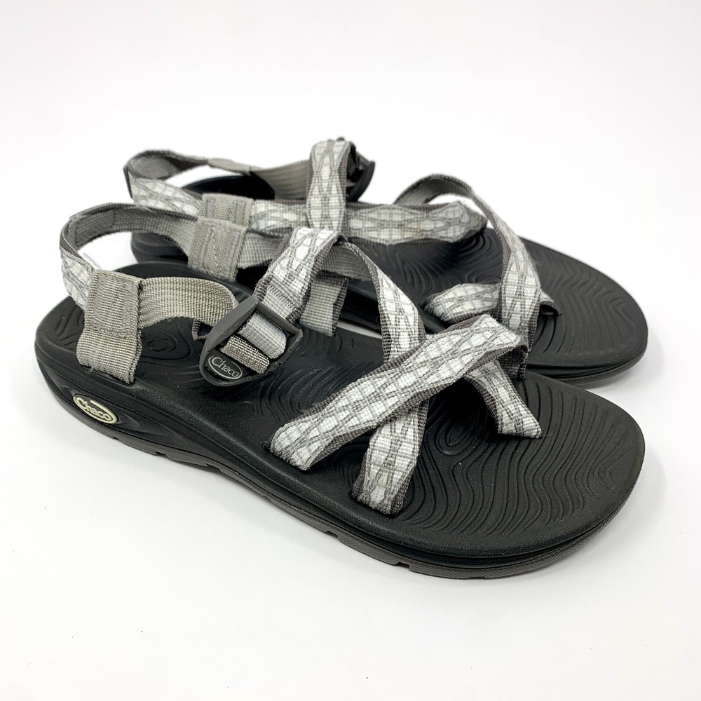 Chaco Womens Zvolv 2 Sandal in White Gray Size 9 Swell Nickel