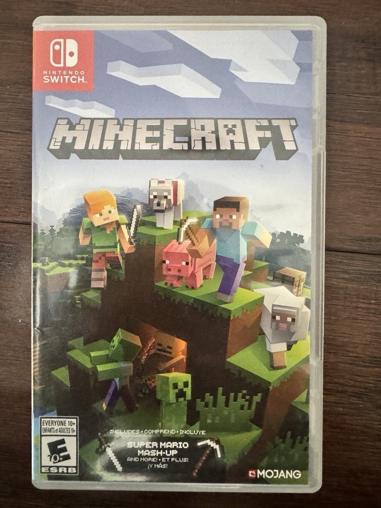 Nintendo Switch Minecraft Game - CIB - Includes Super Mario Mash Up