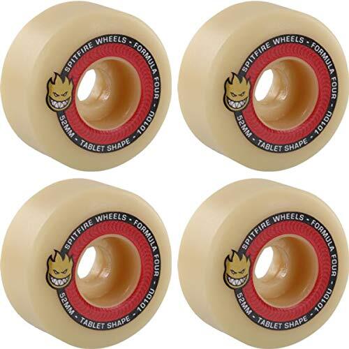 Spitfire Wheels Formula Four Tablets Natural/Red Skate 52mm 101a (Set of 4)