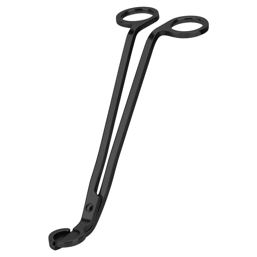 Polished Stainless Steel Candle Wick Trimmer Scissors with Extended Reach