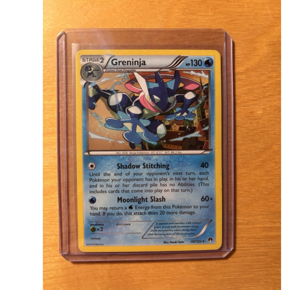 The Pokémon Company Greninja 40/122 Breakpoint Rare English Stage 2 130 HP