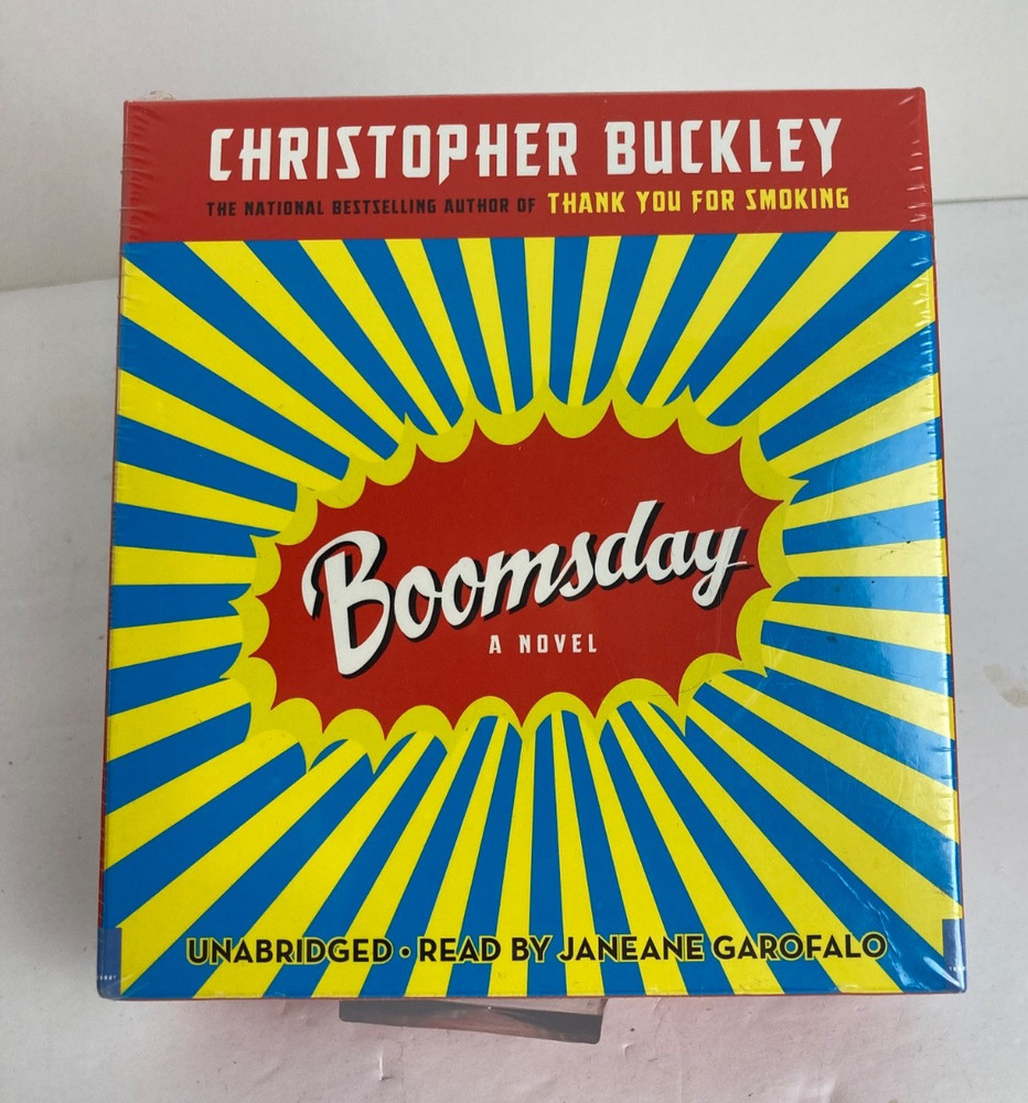 Boomsday Audiobook CD Unabridged Sealed 9 CDs Christopher Buckley Garofalo