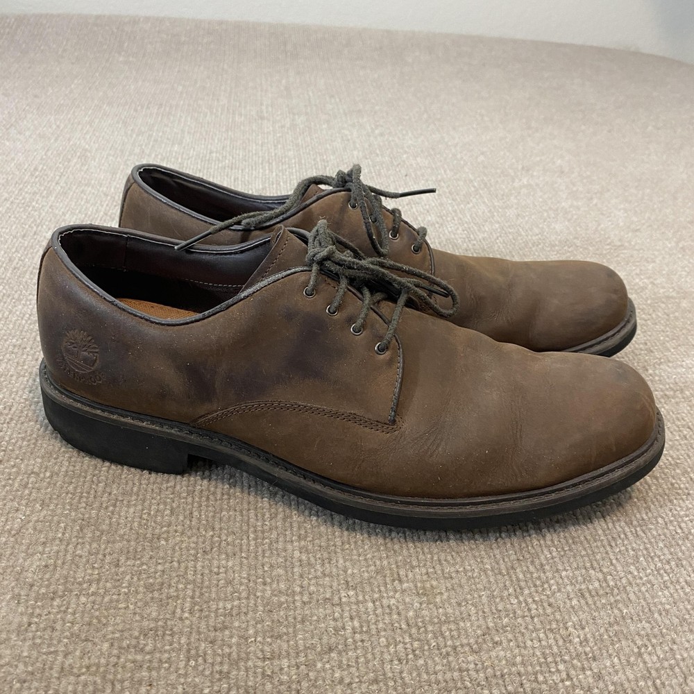 Timberland Shoes Mens Size 12 Brown Nubuck Waterproof Casual Sneakers 5550R