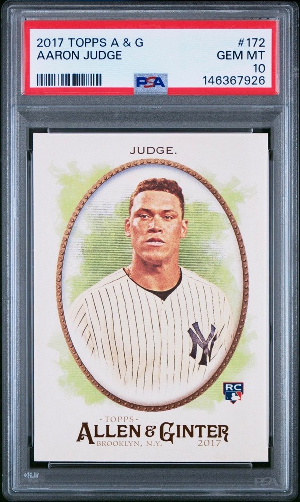 Aaron Judge Rc 2017 Topps Allen & Ginter #172 Psa 10 New York Yankees