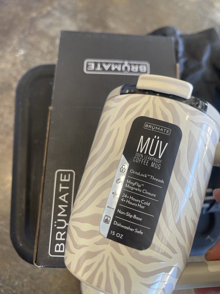 Brumate MUV 15oz Cream Zebra Limited Edition Insulated Tumbler