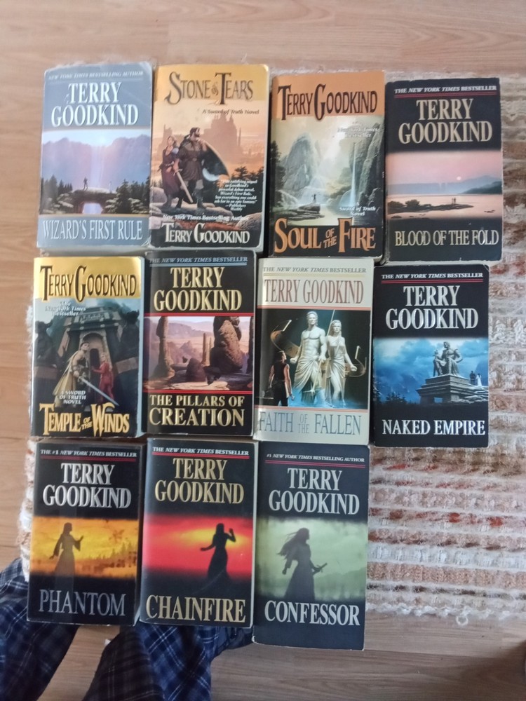11 Terry Goodkind Sword of Truth Series Paperbacks-  1-8, 10-12