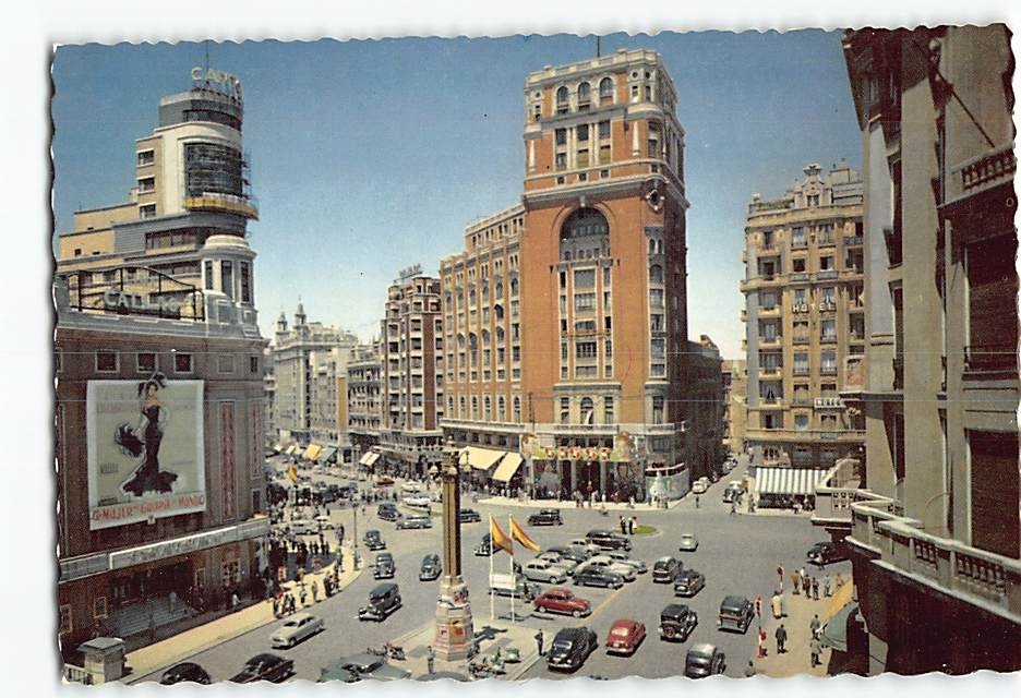 Postcard Callao Square Madrid Spain