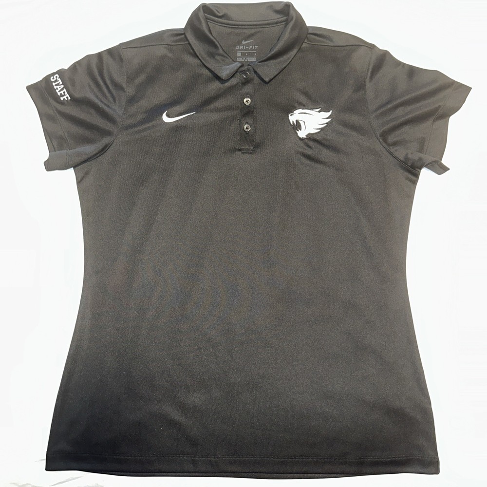 Nike Golf Univ. of Kentucky Wildcats Black Polo Shirt Size Large Dri-Fit Event S