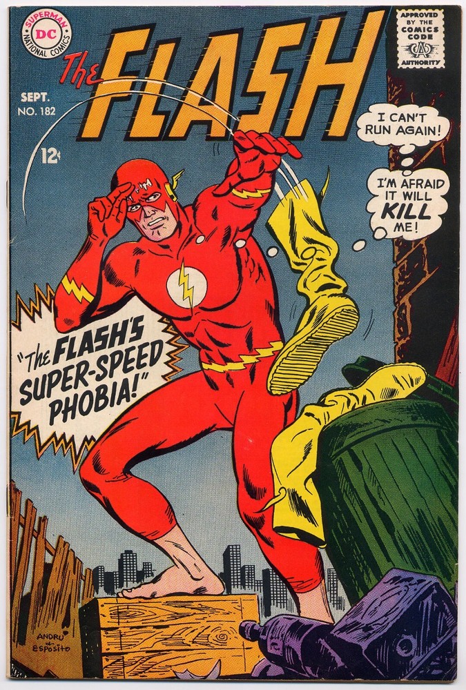 1968 Flash #182 VF 8.0 Abra Kadabra Ross Andru Comic-image