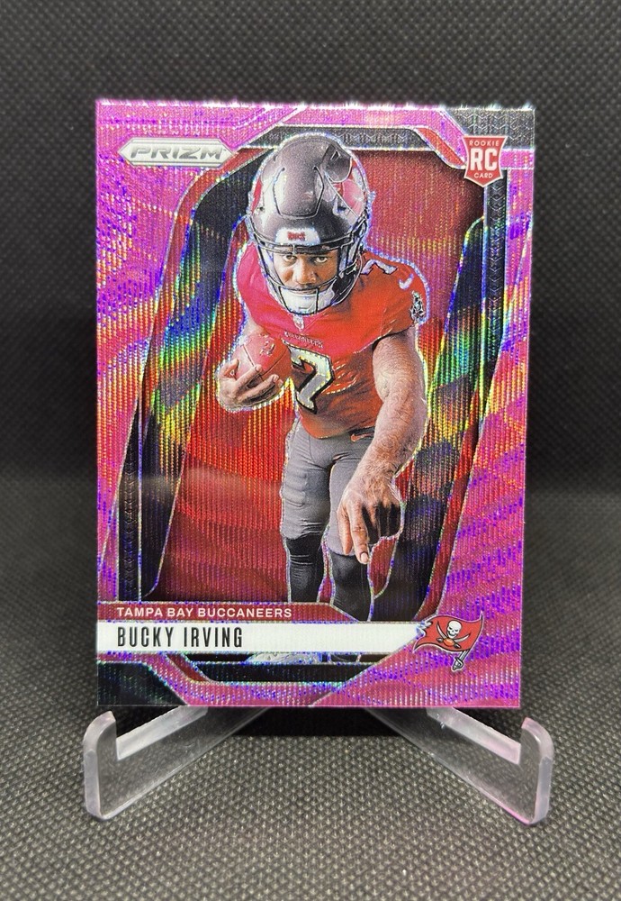 2024 Panini Prizm - Rookies Bucky Irving #316 Pink Wave Prizm (RC)
