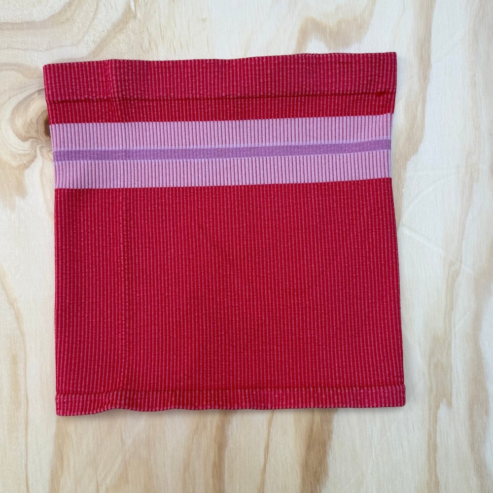 Out From Under Urban Outfitters Red Striped Ribbed Tube Top XS/S Strapless