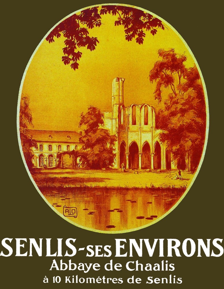 Senlis ses Environ Decorative Poster. Fine Graphic Art interior Design. 2946