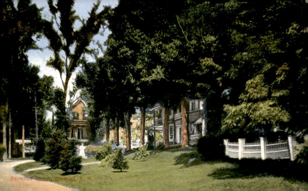 Raymond Corner, Bradford, NH - Greetings from Louise, 1907 Postcard